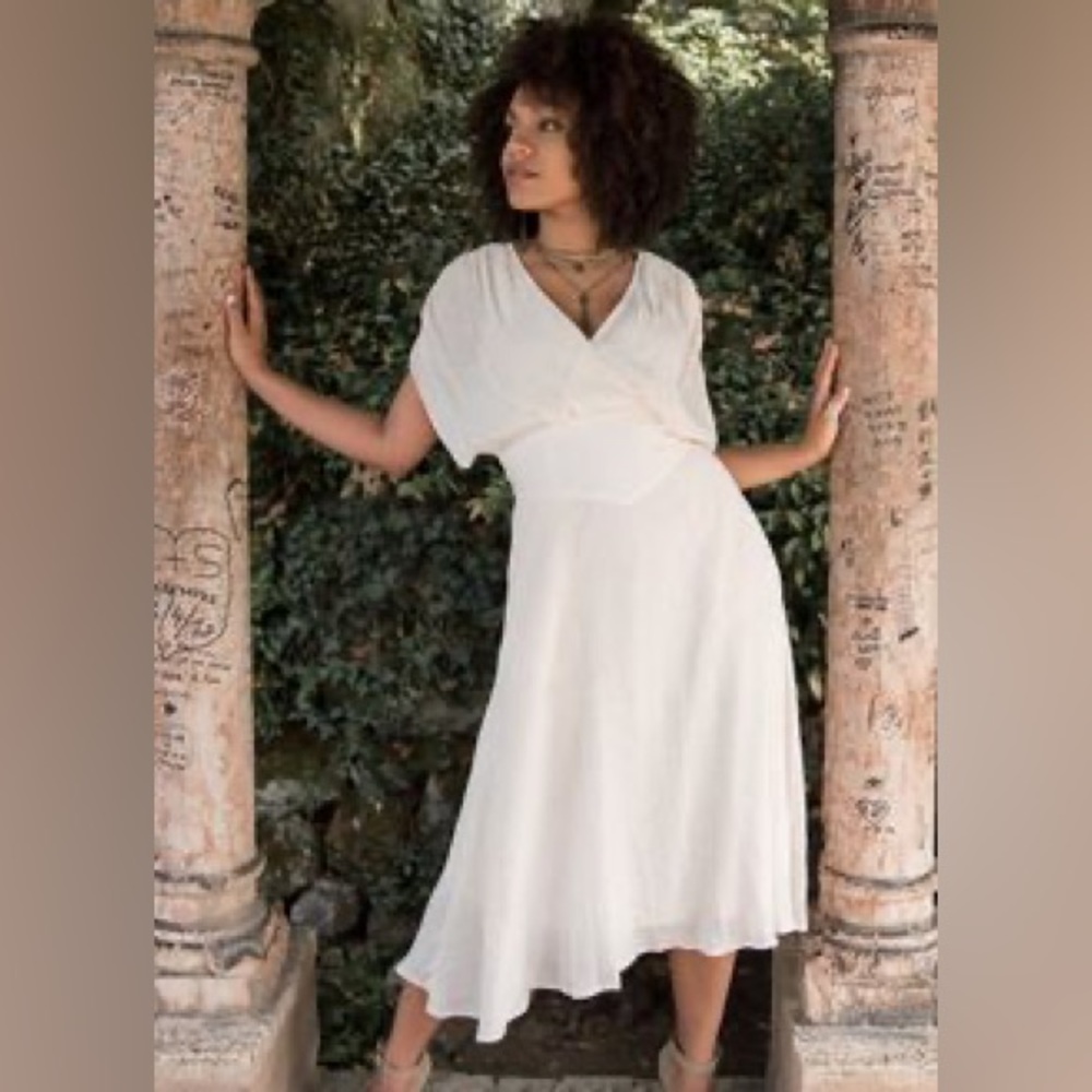 Joyfolie Boutique Katia Dress in Ecru XL